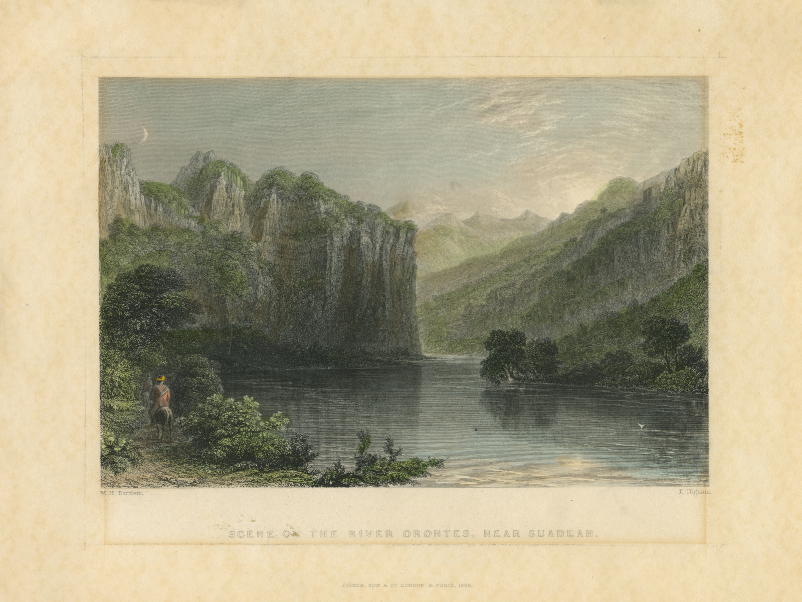 scene on the river oronthes